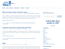 Tablet Screenshot of alexonlinux.com